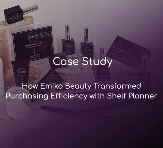 Emiko Beauty optimises purchasing and stock management with Shelf Planner